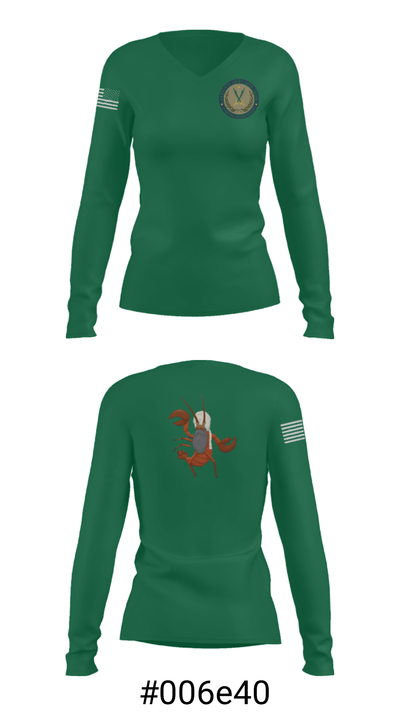 JTF MED 32 22428935 Women's Long Sleeve V-neck Shirt - 37