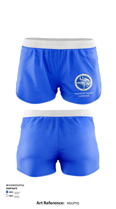 Pleasant Grove High School Lacrosse 63256449 Women's Shorts - 1