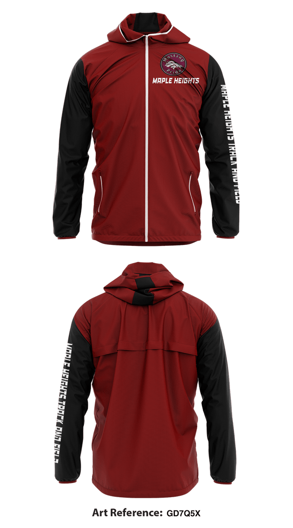 Windbreaker, Maple Heights track and field, Track & Field, Teamtime, Team time, sublimation, custom sports apparel, team uniforms, spirit wear, spiritwear, sports uniforms, custom shirts, team store, custom team store, fundraiser sports, apparel fundraiser