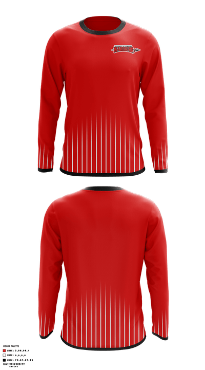 H V Jenkins High School Volleyball 10947605 Long Sleeve Performance Shirt - 1