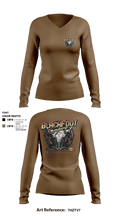 A CO 309th MI BN 40949231 Women's Long Sleeve V-neck Shirt - 4