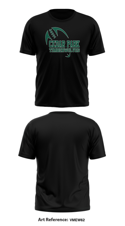 Cedar Park Timberwolves 13556335 Short Sleeve Performance Shirt - 10
