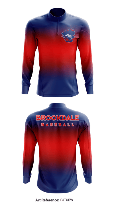 Brookdale Baseball 77652604 Quarter Zip Jacket - 1