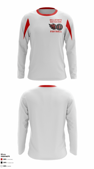 Long Sleeve Shooting Shirt, Bellefonte Youth Football And Cheerleading, Football, Teamtime, Team time, sublimation, custom sports apparel, team uniforms, spirit wear, spiritwear, sports uniforms, custom shirts, team store, custom team store, fundraiser sports, apparel fundraiser