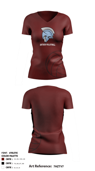 Women's Short Sleeve Vneck Shirt, Antioch Middle School Volleyball, Women's Volleyball, Teamtime, Team time, sublimation, custom sports apparel, team uniforms, spirit wear, spiritwear, sports uniforms, custom shirts, team store, custom team store, fundraiser sports, apparel fundraiser