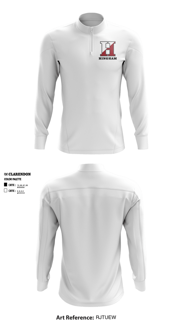 Quarter Zip Jacket, Hingham High School, Spirit Store, Teamtime, Team time, sublimation, custom sports apparel, team uniforms, spirit wear, spiritwear, sports uniforms, custom shirts, team store, custom team store, fundraiser sports, apparel fundraiser