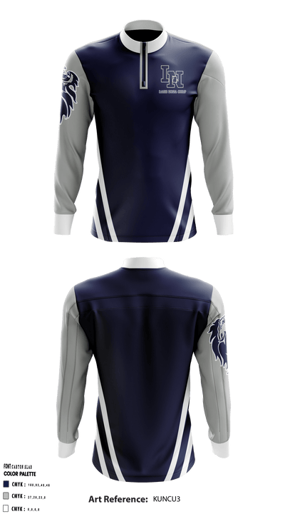 Lake Nona High School Golf 62269107 Quarter Zip Jacket - 1