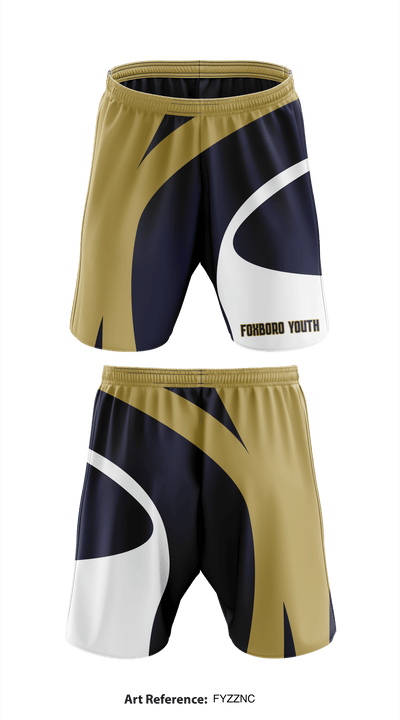 Foxboro Youth Football & Cheer 14783081 Athletic Shorts With Pockets - 1