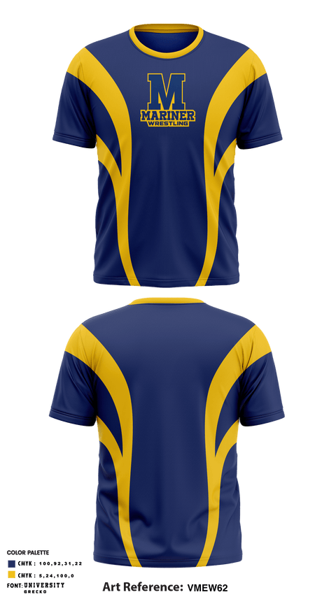 Short Sleeve Performance Shirt, Mariner High School Wrestling, Wrestling, Teamtime, Team time, sublimation, custom sports apparel, team uniforms, spirit wear, spiritwear, sports uniforms, custom shirts, team store, custom team store, fundraiser sports, apparel fundraiser