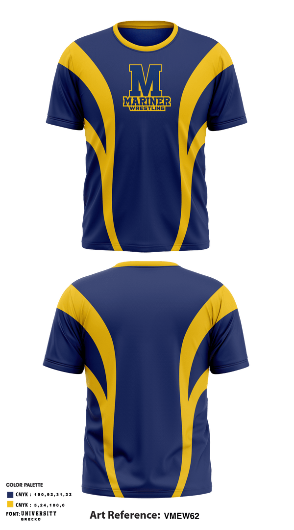 Short Sleeve Performance Shirt, Mariner High School Wrestling, Wrestling, Teamtime, Team time, sublimation, custom sports apparel, team uniforms, spirit wear, spiritwear, sports uniforms, custom shirts, team store, custom team store, fundraiser sports, apparel fundraiser