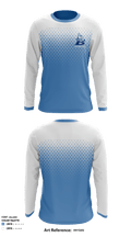L D Bell High School Swimming 75166621 Long Sleeve Performance Shirt - 1