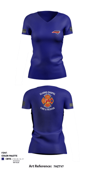 Women's Short Sleeve Vneck Shirt, Clarks Chapel Fire & Rescue, Fire Department, Teamtime, Team time, sublimation, custom sports apparel, team uniforms, spirit wear, spiritwear, sports uniforms, custom shirts, team store, custom team store, fundraiser sports, apparel fundraiser