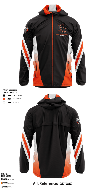 North Canton Hoover Football 75864683 Windbreaker - 3