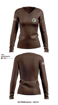 Beachmaster Unit Two 44478017 Women's Long Sleeve V-neck Shirt - 1