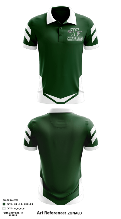 Waxahachie High School Golf 25278012 Short Sleeve Performance Polo - 1