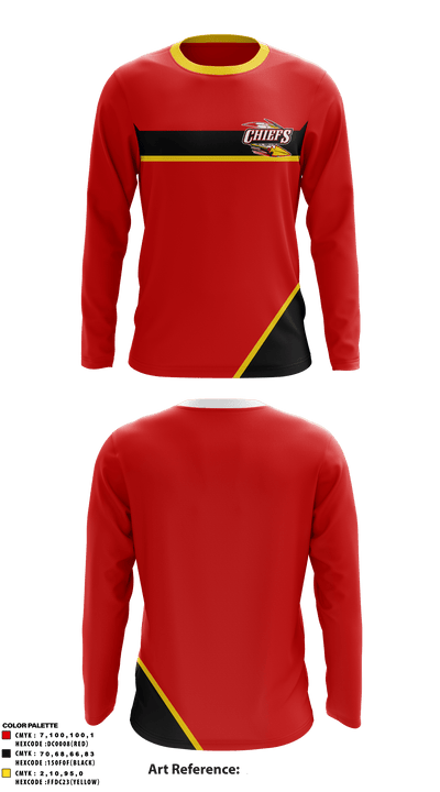 Killeen-Cove Chiefs 26950723 Long Sleeve Performance Shirt - 1