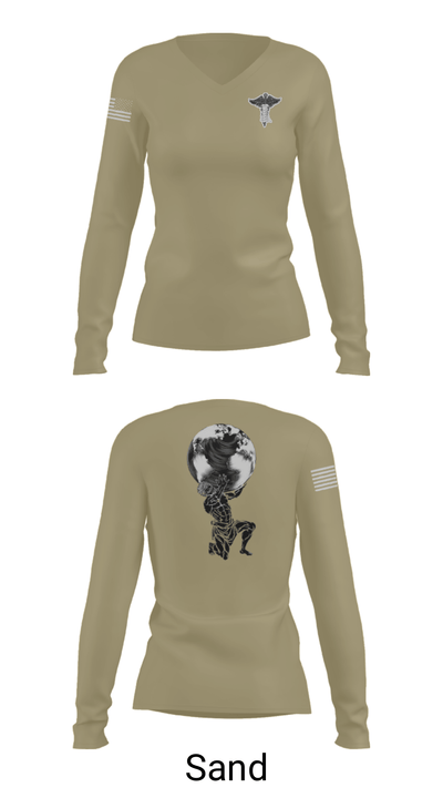 Physical Medicine 83628421 Women's Long Sleeve V-neck Shirt - 35