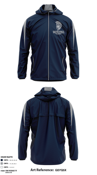 West Hall High School Football 10770595 Windbreaker - 1