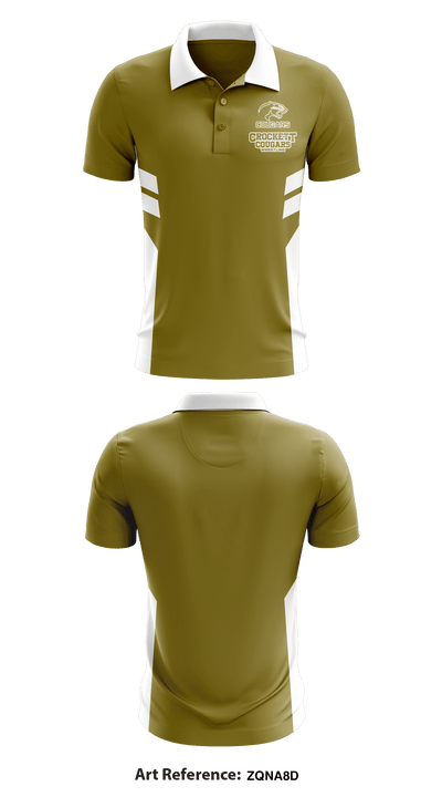 Crockett High School Wrestling 94560191 Short Sleeve Performance Polo - 1