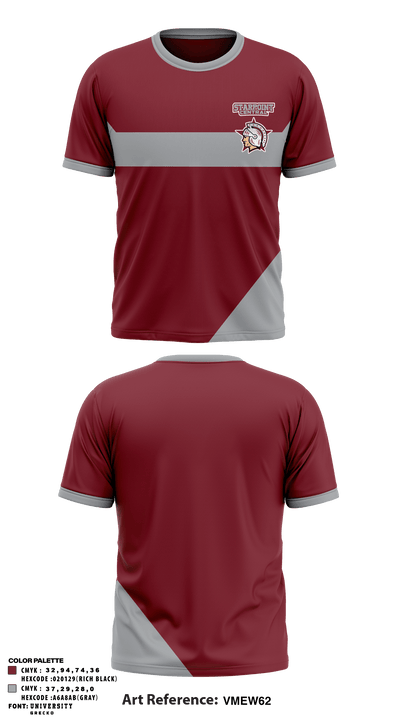 Starpoint Central Middle School 49369264 Short Sleeve Performance Shirt - 1
