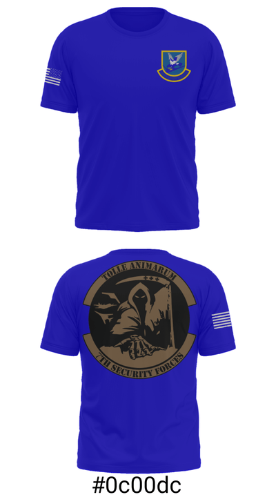 7th Security Forces 36998584 Short Sleeve Performance Shirt - 19