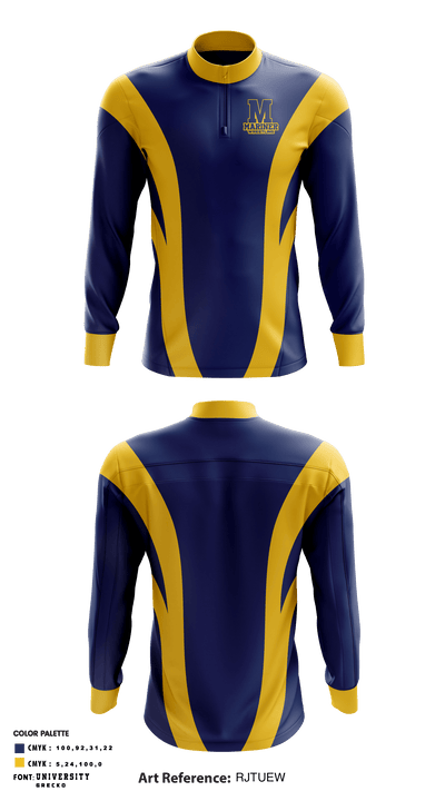 Mariner High School Wrestling 19118180 Quarter Zip Jacket - 1