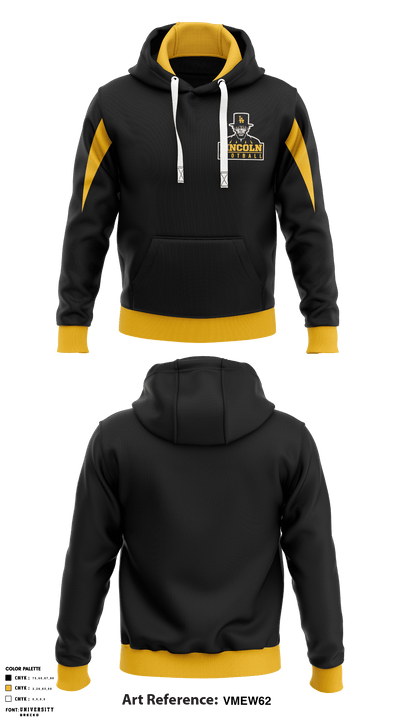 Lincoln High School Football 42014595 Hoodie - 1