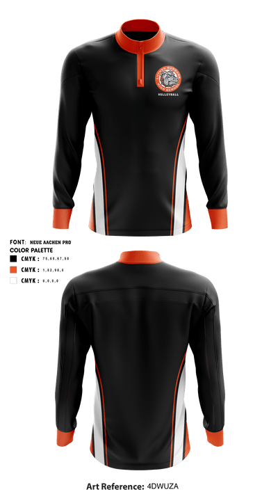 Luther Burbank High School Volleyball 37547294 Long Sleeve Performance Shirt - 1