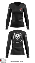 3-7 FA 58197923 Women's Long Sleeve V-neck Shirt - 1