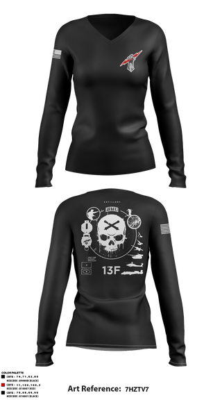 Women's Long Sleeve Vneck Shirt, , Army, Teamtime, Team time, sublimation, custom sports apparel, team uniforms, spirit wear, spiritwear, sports uniforms, custom shirts, team store, custom team store, fundraiser sports, apparel fundraiser