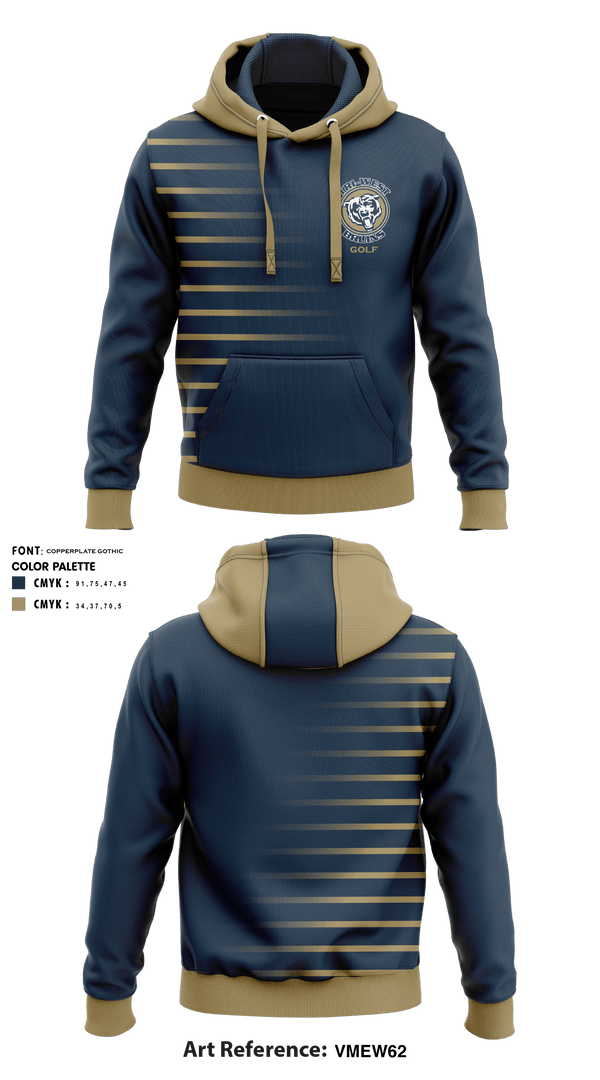 Hoodie, Tri-West High School Golf, Golf, Teamtime, Team time, sublimation, custom sports apparel, team uniforms, spirit wear, spiritwear, sports uniforms, custom shirts, team store, custom team store, fundraiser sports, apparel fundraiser