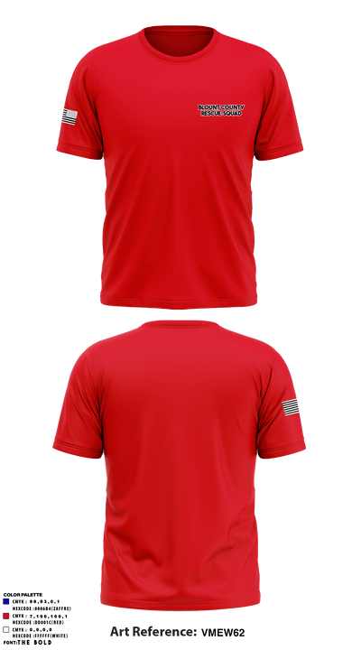 Blount County Rescue Squad 66497611 Short Sleeve Performance Shirt - 2