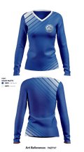 Buckhannon-Upshur High School Cheer 79354091 Women's Long Sleeve V-neck Shirt - 1