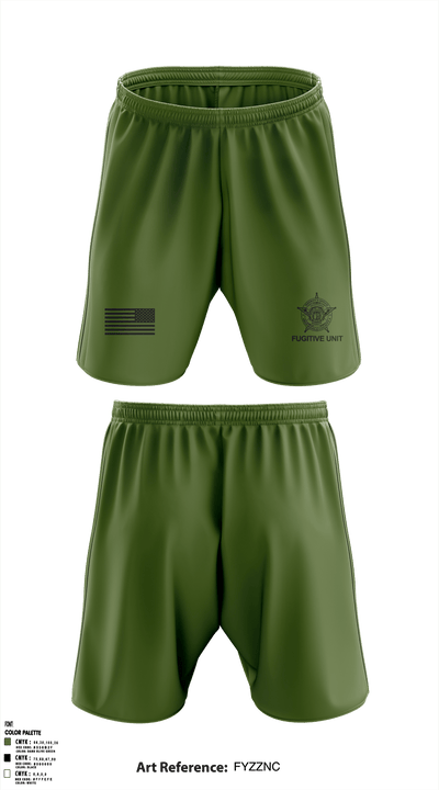 RCSO Fugitive Unit 21938388 Athletic Shorts With Pockets - 3