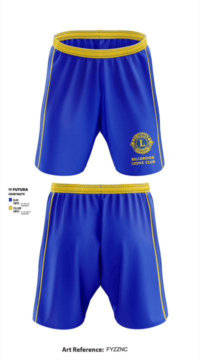 Bellbrook Lions Club 1356067 Athletic Shorts With Pockets - 1