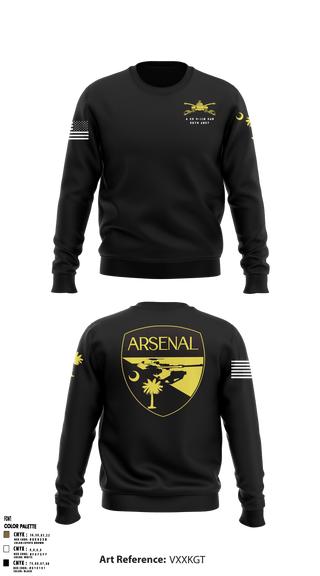 Crew Neck Sweatshirt, Arsenal company, Army, Teamtime, Team time, sublimation, custom sports apparel, team uniforms, spirit wear, spiritwear, sports uniforms, custom shirts, team store, custom team store, fundraiser sports, apparel fundraiser