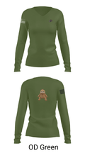 3rd plt 1st squad 3182446 Women's Long Sleeve V-neck Shirt - 21