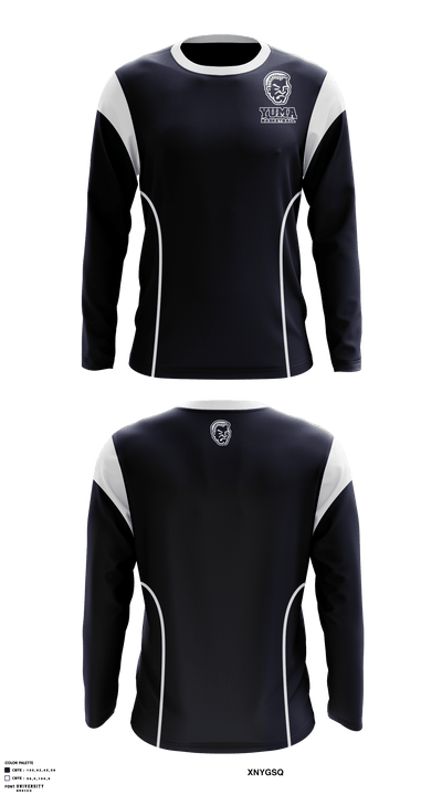 Yuma High School Basketball 97290684 Long Sleeve Performance Shirt - 11