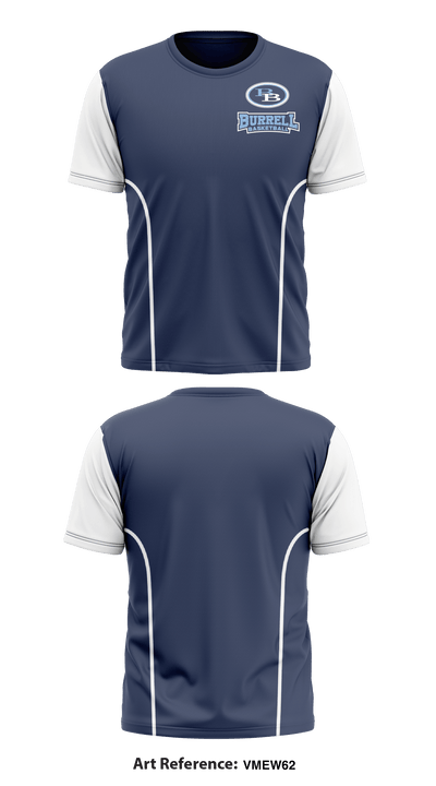 Burrell Senior Basketball 57461600 Short Sleeve Performance Shirt - 2