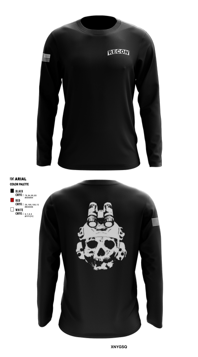4-6 IN Recon 16488022 Long Sleeve Performance Shirt - 1