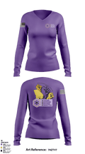 23 FSS 11325681 Women's Long Sleeve V-neck Shirt - 2