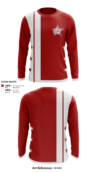 Long Sleeve Shooting Shirt, Shooting Star Basketball, Men's Basketball, Teamtime, Team time, sublimation, custom sports apparel, team uniforms, spirit wear, spiritwear, sports uniforms, custom shirts, team store, custom team store, fundraiser sports, apparel fundraiser