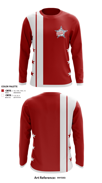 Shooting Star Basketball 23909711 Long Sleeve Shooting Shirt - 1