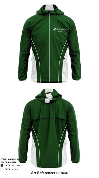 Windbreaker, The Bear Creek Upper School Tennis, Tennis, Teamtime, Team time, sublimation, custom sports apparel, team uniforms, spirit wear, spiritwear, sports uniforms, custom shirts, team store, custom team store, fundraiser sports, apparel fundraiser