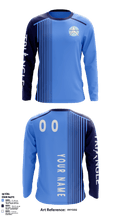 Triangle Volleyball Club 52610257 Long Sleeve Performance Shirt - 1