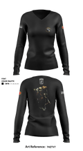 1-143rd (A) Inf 52454748 Women's Long Sleeve V-neck Shirt - 1