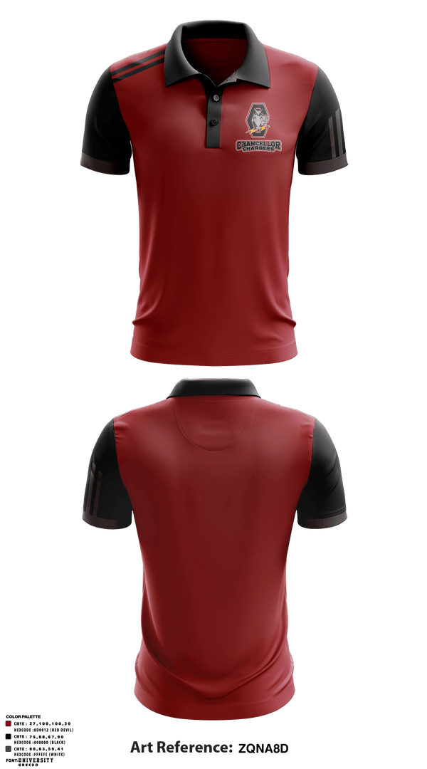 Short Sleeve Performance Polo, Chancellor Chargers, Wrestling, Teamtime, Team time, sublimation, custom sports apparel, team uniforms, spirit wear, spiritwear, sports uniforms, custom shirts, team store, custom team store, fundraiser sports, apparel fundraiser