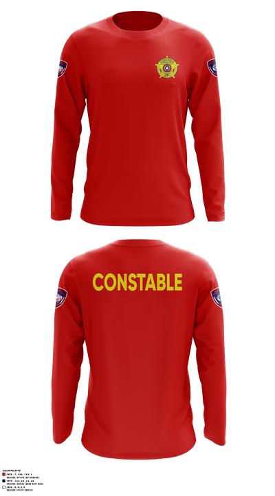 Nueces County Constable Pct 3 85430469 Long Sleeve Performance Shirt - 4