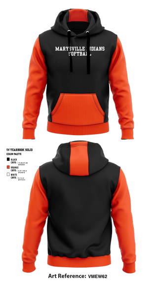 Hoodie, Marysville indians, Softball, Teamtime, Team time, sublimation, custom sports apparel, team uniforms, spirit wear, spiritwear, sports uniforms, custom shirts, team store, custom team store, fundraiser sports, apparel fundraiser