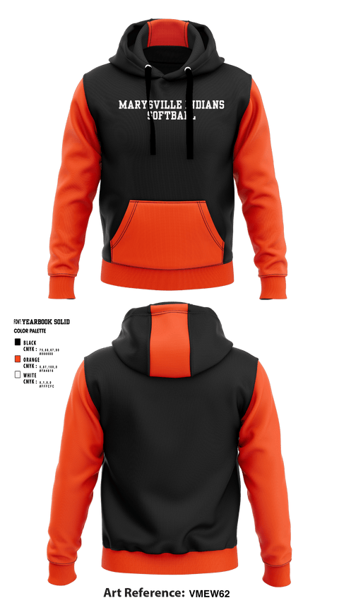 Hoodie, Marysville indians, Softball, Teamtime, Team time, sublimation, custom sports apparel, team uniforms, spirit wear, spiritwear, sports uniforms, custom shirts, team store, custom team store, fundraiser sports, apparel fundraiser